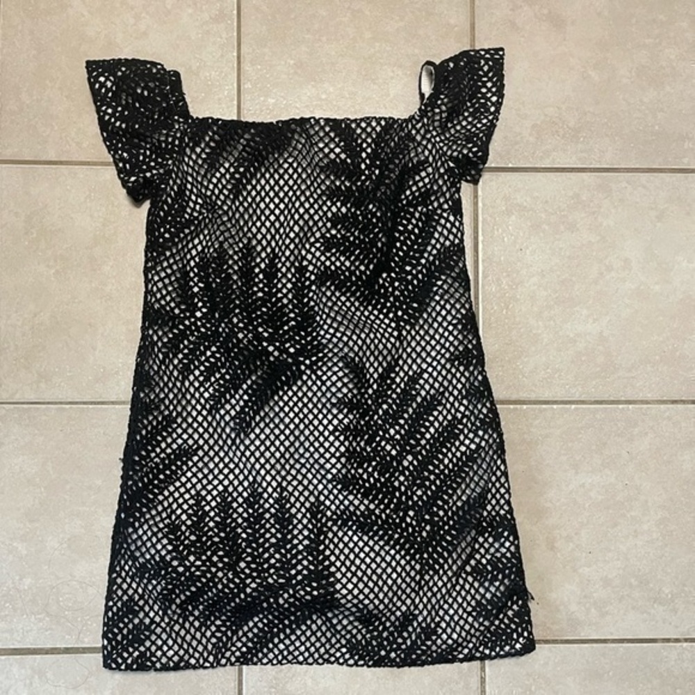 Hutch for Anthropologie off the shoulder cap sleeve dress